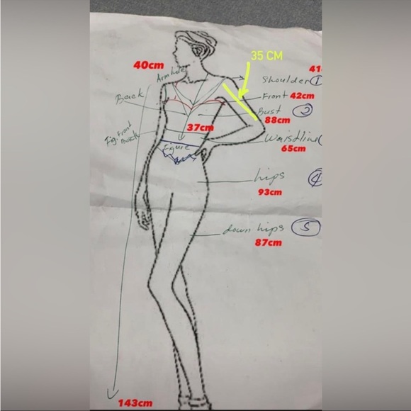 Orange evening dress gown- maxi long sleeve custom - Picture 5 of 8